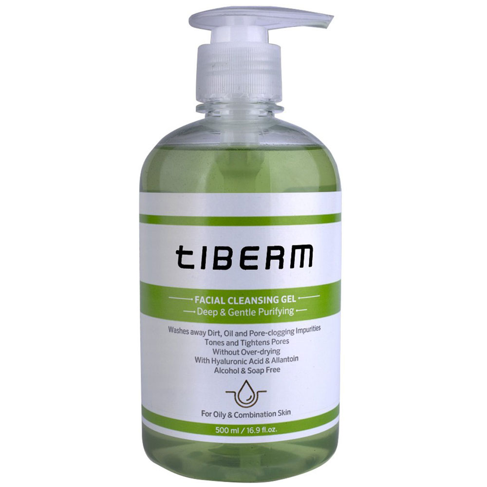 ژل شستشوی پوست چرب و مختلط تیبرم حجم 500 میل