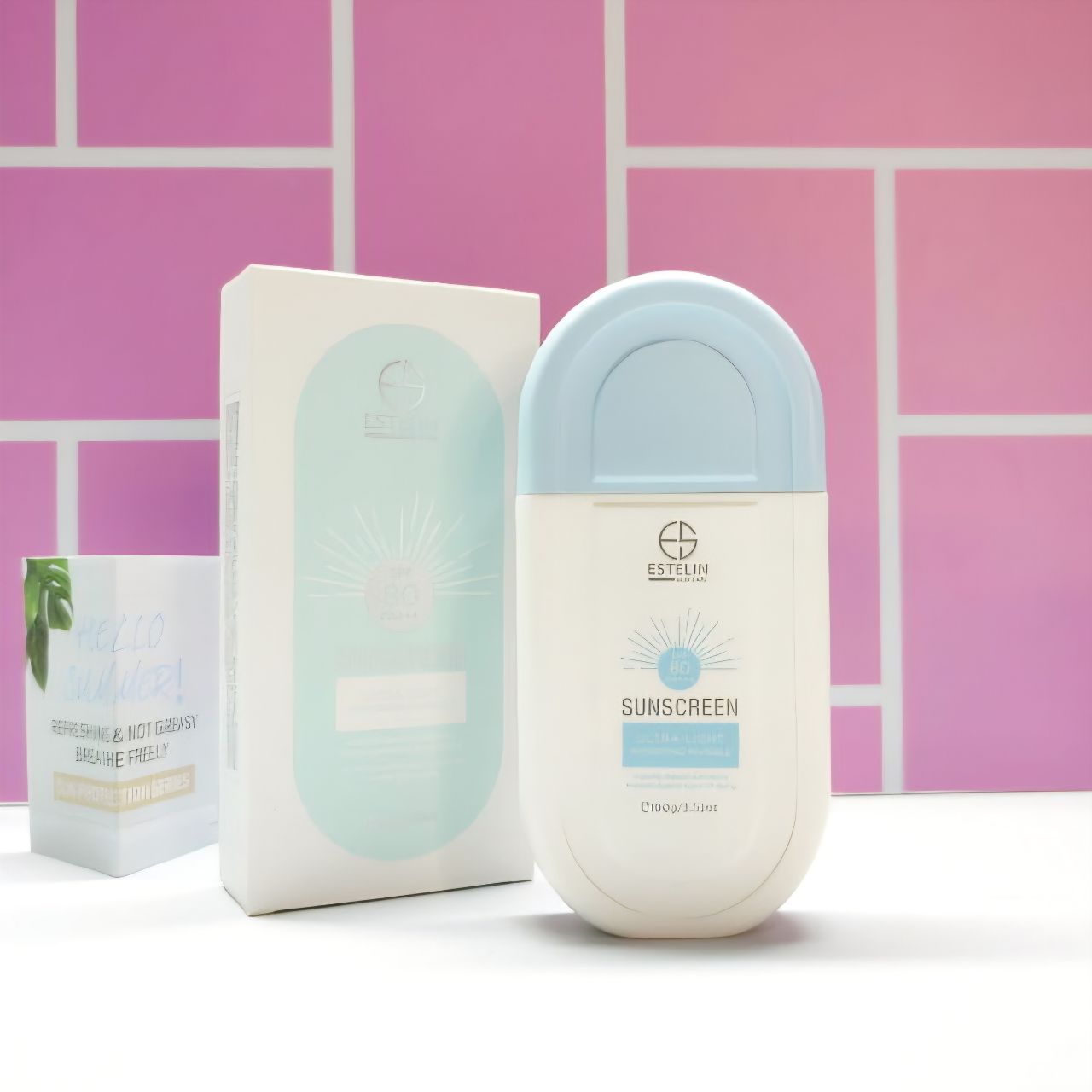 کرم ضدآفتاب استلین SPF80 فلوئیدی پایه آب بدون رنگ مدل Ultra