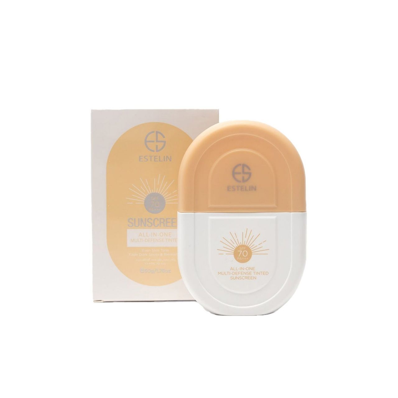 ضدآفتاب کرم پودری استلین Estelin SPF 70(50 گرم)